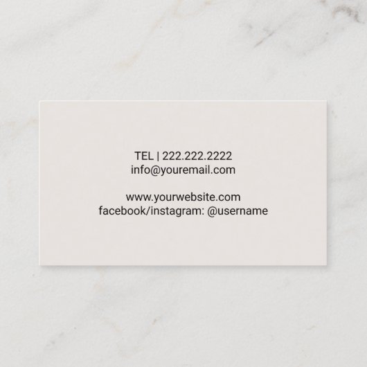 音楽先生エレガントピアノロゴミニマルミュージカル 名刺 (裏面)