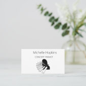 音楽先生エレガントピアノ鍵通話カード コーリングカード (スタンド正面)