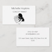 音楽先生エレガントピアノ鍵通話カード コーリングカード (正面/裏面)