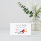 音楽先生エレガントピアノ鍵通話カード コーリングカード (スタンド正面)