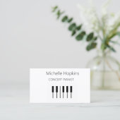 音楽先生エレガントピアノ鍵通話カード コーリングカード (スタンド正面)