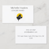 音楽先生エレガントピアノ鍵通話カード コーリングカード (正面/裏面)