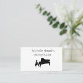 音楽先生エレガントピアノ鍵通話カード コーリングカード (スタンド正面)