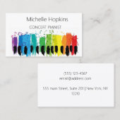 音楽先生エレガントピアノ鍵通話カード コーリングカード (正面/裏面)