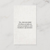 音楽先生エレガントリネントレブルクレフ、 音符記号ミュージカル 名刺 (裏面)