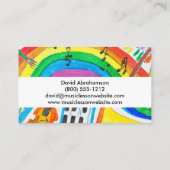 音楽先生ギター先生ピアノ先生ビジネス 名刺 (裏面)