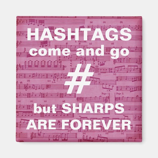 音楽先生ギフトおもしろい、マグネット、ピアノ音楽 マグネット (正面)