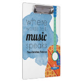 音楽先生ギフトアイディア、ギター先生ギフトアイディア クリップボード (右)