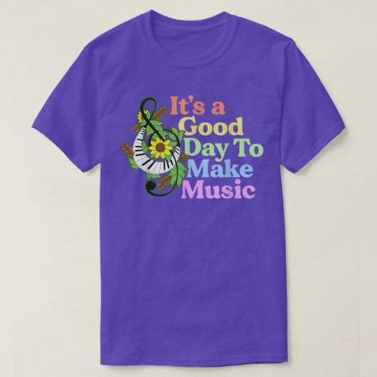 音楽先生ギフトバンドDiを作るのはいい日だ Tシャツ (デザイン正面)
