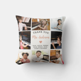 音楽先生ギフトフォトコラージュ クッション