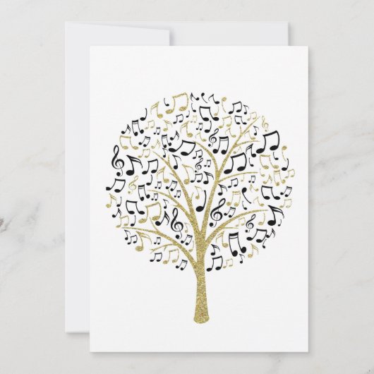 音楽先生ギフト感謝していの音楽先生ノート 招待状 (裏面)