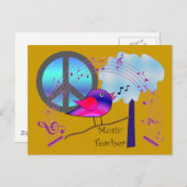 音楽先生ギフト ポストカード (正面/裏面)