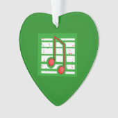 音楽先生クリスマス、緑のノート オーナメント (正面)