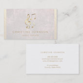 音楽先生ゴールデンノート 名刺 (正面/裏面)