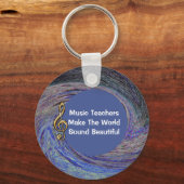音楽先生サンキューブルースパイラルスワールスクール キーホルダー (正面)