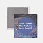 音楽先生サンキューブルースパイラルスワールスクール マグネット (正面/裏面)