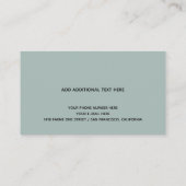 音楽先生シンプルとミニマリスト 名刺 (裏面)