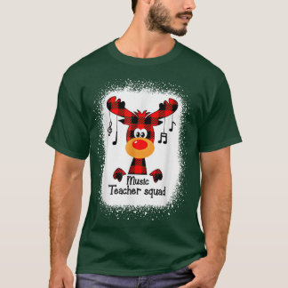 音楽先生スクワッドトナカイおもしろい先生クリスチム Tシャツ