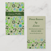 音楽先生スタジオミュージシャンバンドディレクター 名刺 (正面/裏面)