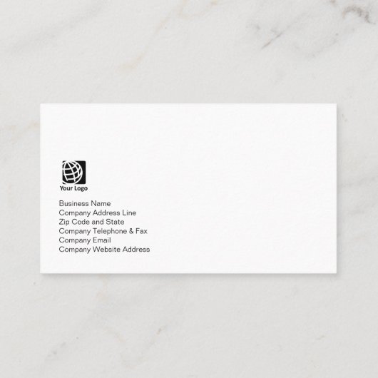 音楽先生トレブルクレフ、 音符記号アイコンブルーグローミュージック 名刺 (裏面)