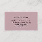 音楽先生トレブルノートピンクの音波 名刺 (裏面)