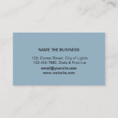 音楽先生トレブルノートブルーサウンドウェーブ 名刺 (裏面)