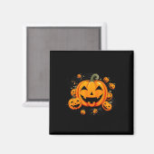 音楽先生ハロウィーン秋パンプキン マグネット (正面/裏面)