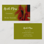 音楽先生バイオリニスト 名刺 (正面/裏面)