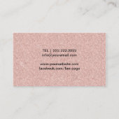 音楽先生バラ金ゴールドグリッターピアノ 名刺 (裏面)