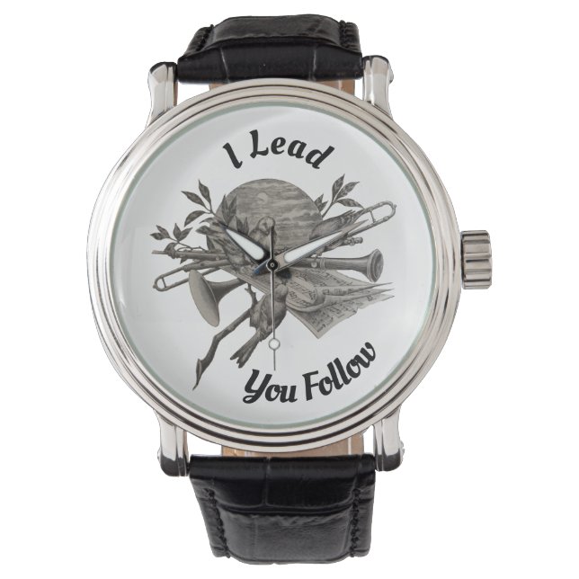 音楽先生バンド楽器クラスの評価 腕時計 (正面)