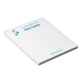 音楽先生パーソナライズされたミュージカル ノートパッド (アングル)