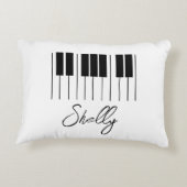 音楽先生ピアノの学生キーボード名 アクセントクッション (裏面)