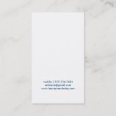 音楽先生ピアノギタービジネスカード 名刺 (裏面)