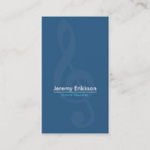 音楽先生ピアノギタービジネスカード 名刺 (正面)