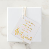 音楽先生フォイルギフトラベル- "すべてのノート数" フェイバータグ (箱)