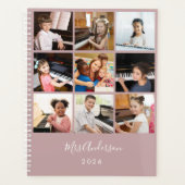 音楽先生フォトコラージュカスタムの年間 プランナー手帳 (正面)