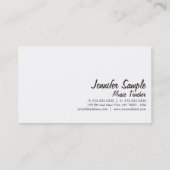 音楽先生プロフェッショナルエレガントピアノキーボード 名刺 (裏面)