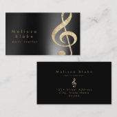 音楽先生ホイフェイクルトレブルビジネスカード 名刺 (正面/裏面)