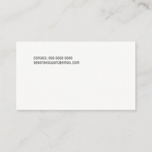 音楽先生ミニマル 名刺 (裏面)