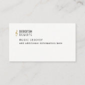 音楽先生ミニマル 名刺 (正面)