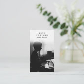 音楽先生ミュージシャンフォトソーシャルメディアQRコード 名刺 (スタンド正面)