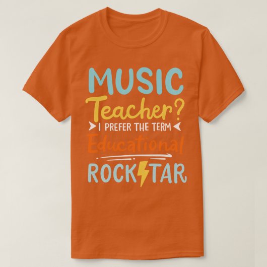 音楽先生ミュージシャン4 Tシャツ (デザイン正面)