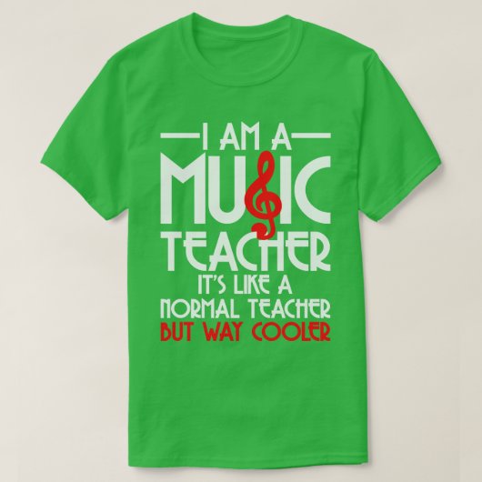 音楽先生ミュージシャン6 Tシャツ (デザイン正面)