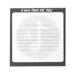 音楽先生メモ帳 ノートパッド