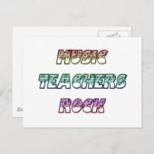 音楽先生ロック ポストカード (正面/裏面)