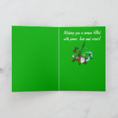 音楽先生休日と赤と緑のギター シーズンカード (内部)