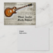 音楽先生名刺 名刺 (正面/裏面)