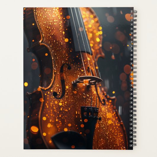 音楽先生学生バイオリニストのためのプランナー プランナー手帳 (裏面)