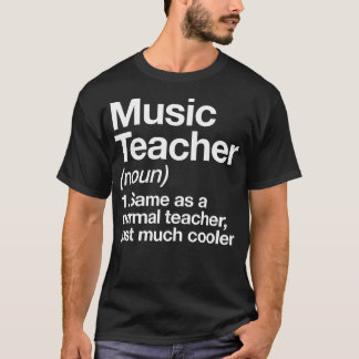 音楽先生定義おもしろい新学期の開始 Tシャツ