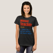 音楽先生定義新学期初日 Tシャツ (正面フル)